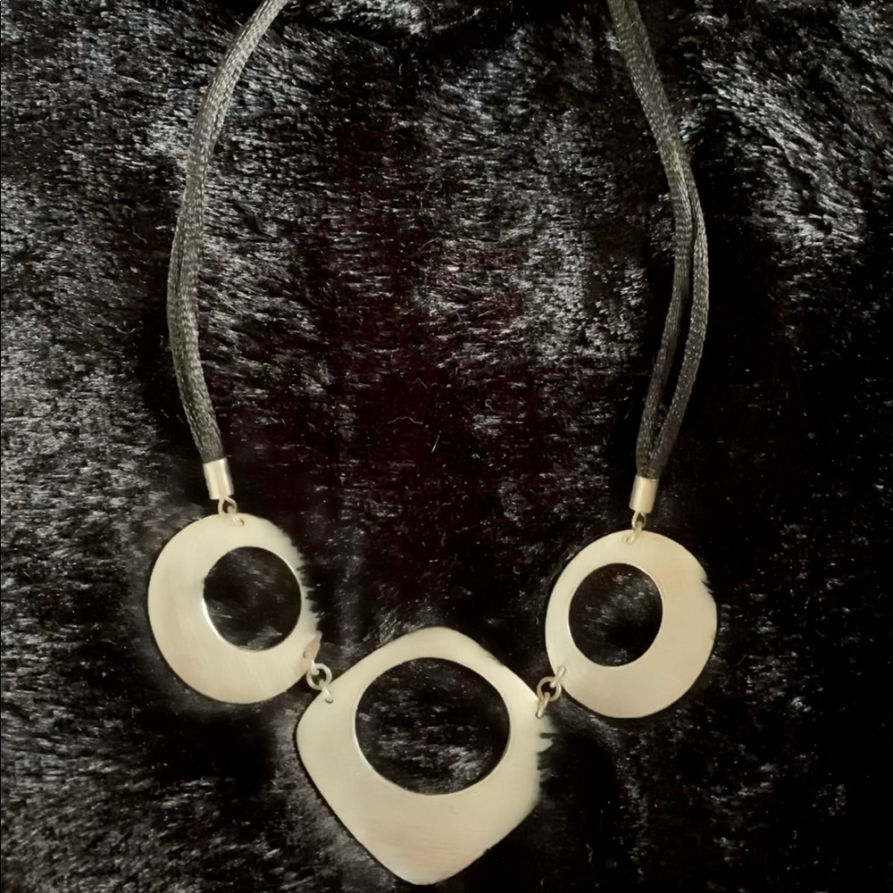 Ny&Co Black & silver statement necklace